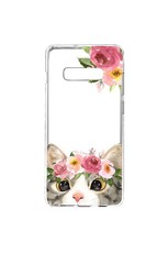 Hey Casey! Protective Case for Samsung S10e - Floral Kitty