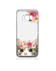 Hey Casey! Protective Case for Samsung S8 - Floral Kitty