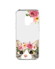 Hey Casey! Protective Case for Samsung S9 - Floral Kitty