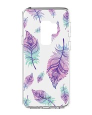 Hey Casey! Protective Case for Samsung S9 Plus - Rainbow Feathers