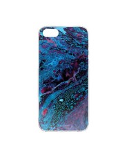 Hey Casey! Slim Fit Gel Case for iPhone SE - Cobalt Galaxy Marble