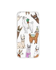 Hey Casey! Slim Fit Gel Case for iPhone SE - Llama Party