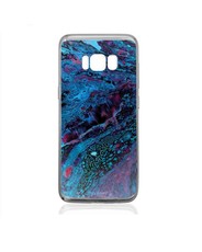 Hey Casey! Slim Fit Gel Case for Samsung S8 Plus - Cobalt Galaxy Marble