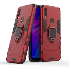 Kickstand Ring Stand Tiger Armor for Xioami Redmi 7 Red