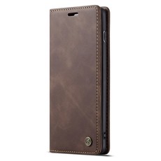 Magnetic Wallet Phone Case for Samsung S10 - Coffee