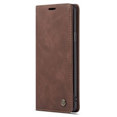 Magnetic Wallet Phone Case for Samsung S8 Plus - Coffee