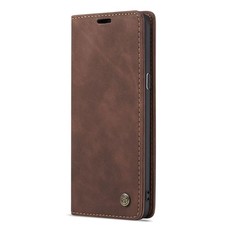 Magnetic Wallet Phone Case for Samsung S9 Plus - Coffee