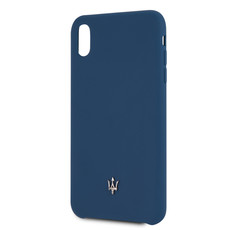 Maserati - Silicone Case for iPhone XS MAX - Navy