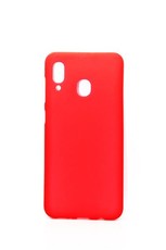 Protective Gel Case For Samsung A20 - Red