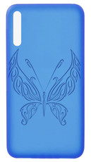 RedDevil Huawei P30 Engraved Back Cover - Butterfly Blue