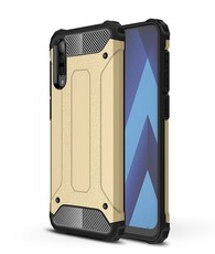 Shockproof Armor Case for Samsung A50 Gold