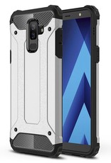 Shockproof Armor Case for Samsung Galaxy A6+ - Silver (2018)