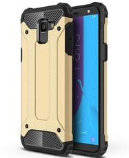 Shockproof Armor Case for Samsung Galaxy J6 - Gold