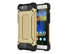 Shockproof Armor Hard Protective Case For Huawei P8 Lite - Gold