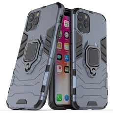 Shockproof Kickstand Ring Stand Armor Case for iPhone 11 - Navy