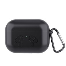 Silicone Shockproof Full Protective Case Cover Compatible with Apple AirPods Pro-Black