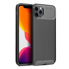 Tekron Premium Shock Resistant Slim TPU Carbon Case for iPhone 11 Pro