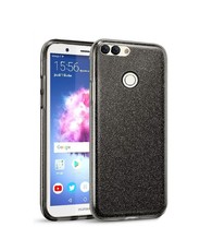 Tekron Protective Glitter Sparkle Bling Case for Huawei P Smart - Black