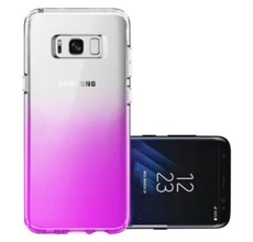 Transparent Gradient Gel Cover for Samsung Galaxy S8 Plus - Purple