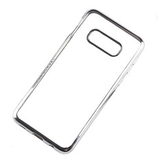 We Love Gadgets Samsung Galaxy S10e Transparent Cover Silver Bumper