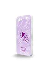 Whatever It Takes - Tough Shield for iPhone 4 & 4s - Penelope Cruz Purple