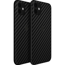 Wripwraps Black Carbon Fibre Skin for iPhone 11 - Double Pack