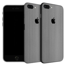 Wripwraps Brushed Metal Skin for iPhone 8 Plus - Double Pack