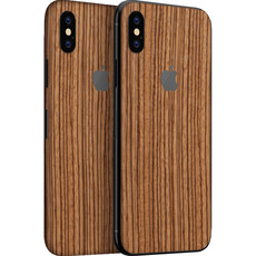 Wripwraps Zebra Wood Skin For iPhone X - Double Pack