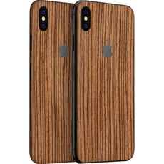 Wripwraps Zebra Wood Skin For iPhone XS Max - Double Pack