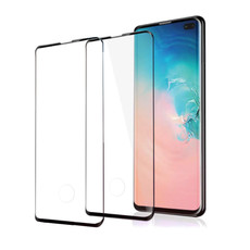 AMZOWorld 5D Tempered Glass Screen Protection Samsung S10 - Full Glue 2Pack