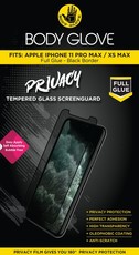 Body Glove Privacy Glass Screenguard Apple iPhone 11 Pro Max/XS Max-Black