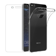 Digitronics Tempered Glass and Protective Clear Case for Huawei P10 Lite