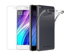 Digitronics Tempered Glass and Protective Clear Case for Xiaomi Redmi 4A