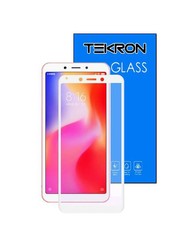 Tekron Full Coverage 5D Tempered Glass Screen for Xiaomi Redmi 6A - White