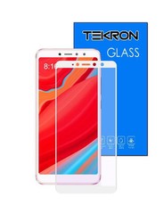 Tekron Full Coverage 5D Tempered Glass Screen for Xiaomi Redmi S2 - White