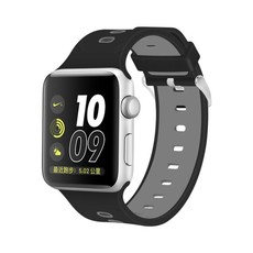 Killerdeals 38mm Silicone Strap for Apple Watch - Black & Grey