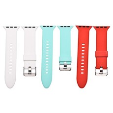 Killerdeals Plain Silicone Strap for 38mm Apple Watch - Pack of 3