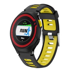 Killerdeals Silicone Strap for Garmin Forerunner - Black & Yellow