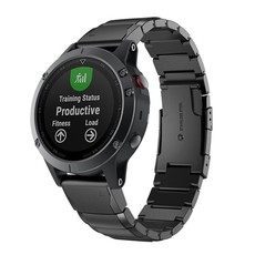 Killerdeals Stainless Steel Strap for Garmin Fenix5S - Black