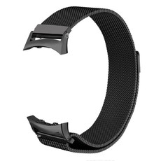 Milanese Band for Samsung Gear Fit2 Pro/ Fit2 (Size: M/L) - Black