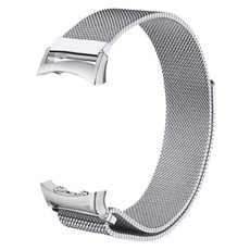 Milanese Band for Samsung Gear Fit2 Pro/ Fit2 (Size: M/L) - Silver