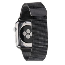 Tuff-Luv Magnetic Stainless Steel Watchband for Apple Watch 38mm - Black