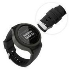 Tuff-Luv Replacement Strap Band for Samsung Gear S3 Classic Frontier - Black (Large)