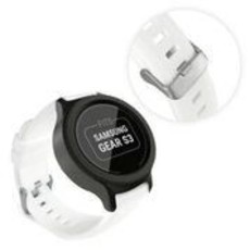 Tuff-Luv Replacement Strap Band for Samsung Gear S3 Classic Frontier - White (Small)