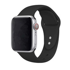 TUFF-LUV Silicone Sports Strap for Apple Watch 4 - Black 44mm