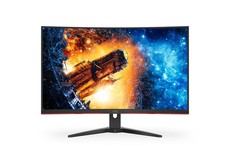 AOC CQ32G2E 32" QHD 144Hz Curved Gaming Monitor - Black & Red