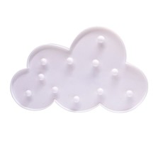 Decorative LED Cloud Night Light - White