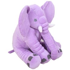 Plush Elephant Soft Appease Elephant Playmate Calm Doll Baby Toy - Purple