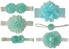 Baby Headbands 6 Piece Hamper - Mint