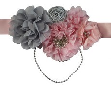 Baby Headbands Belly Bandz Maternity Band - Pink & Grey